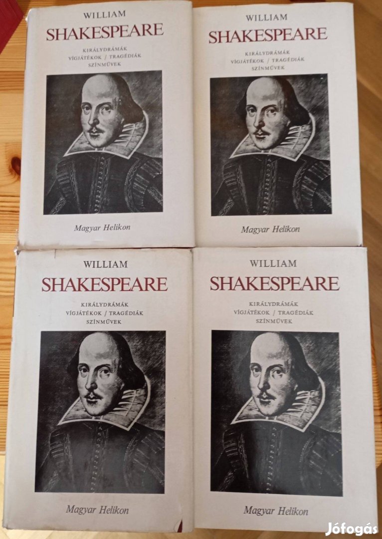 William Shakespeare művei I-IV. (királydrámák, vígjátékok, tragédiák,