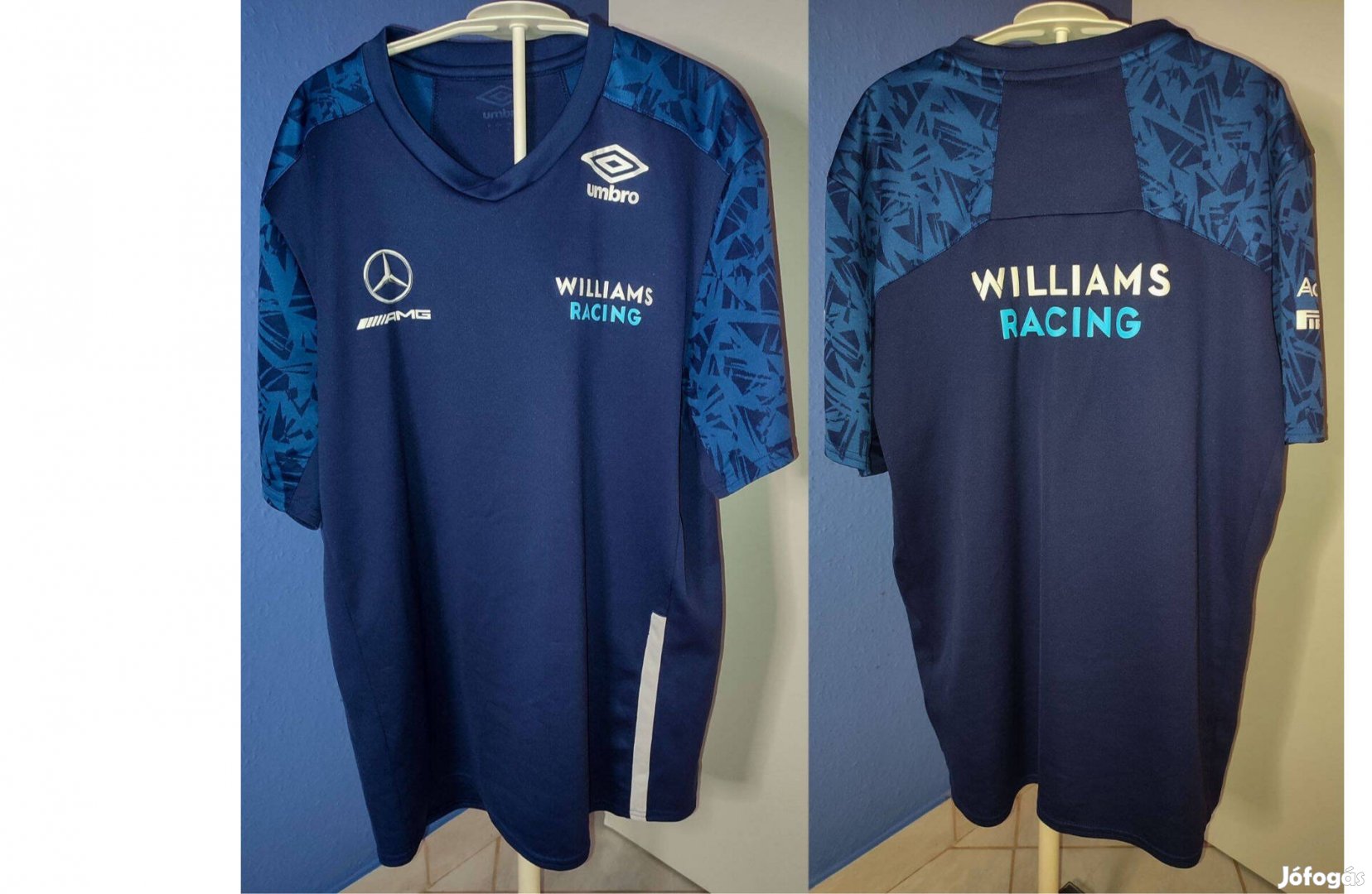 Williams Racing eredeti Umbro kék póló (L-es)