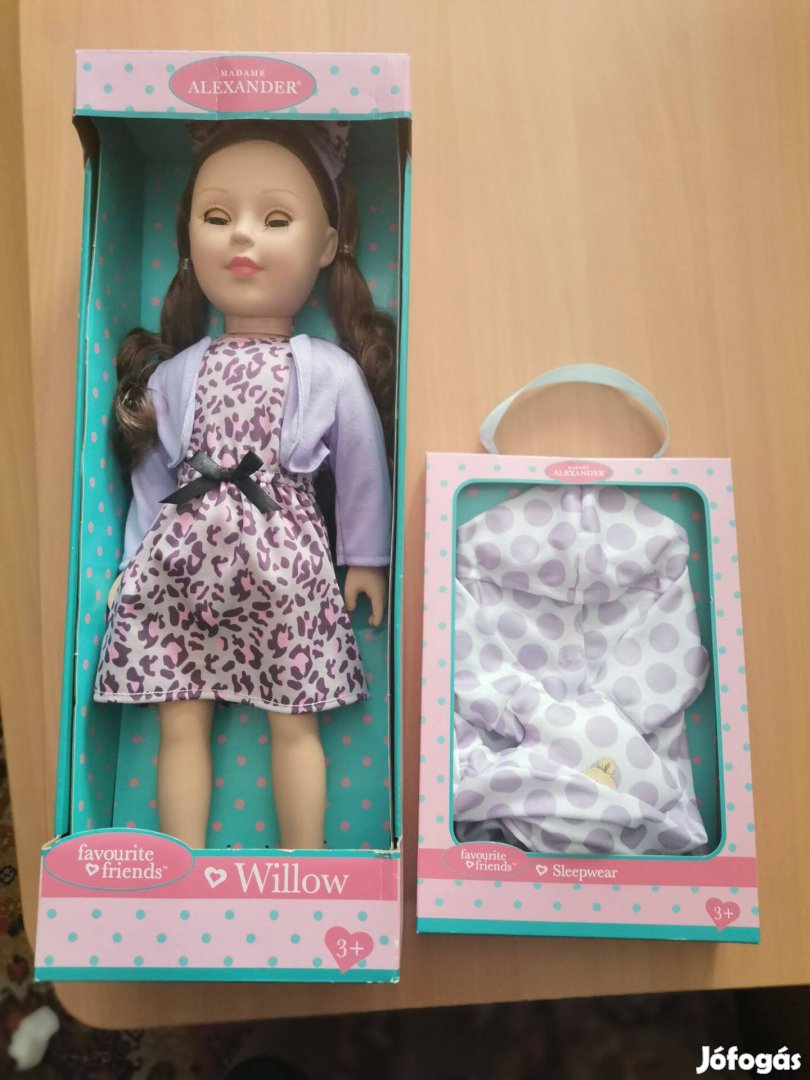 Willow baba 46cm egy garnitúra ruhával