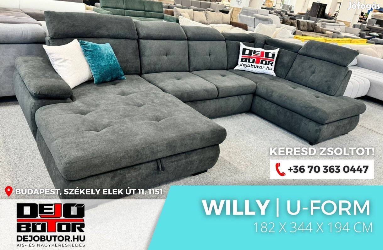 Willy ualak rugós aston 18 kanapé ülőgarnitúra 182x344x194 cm sarok