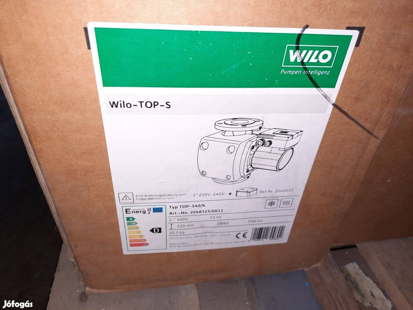 Wilo TOP-S40/4 keringtető szivattyú (azonosító: 6991-6992)