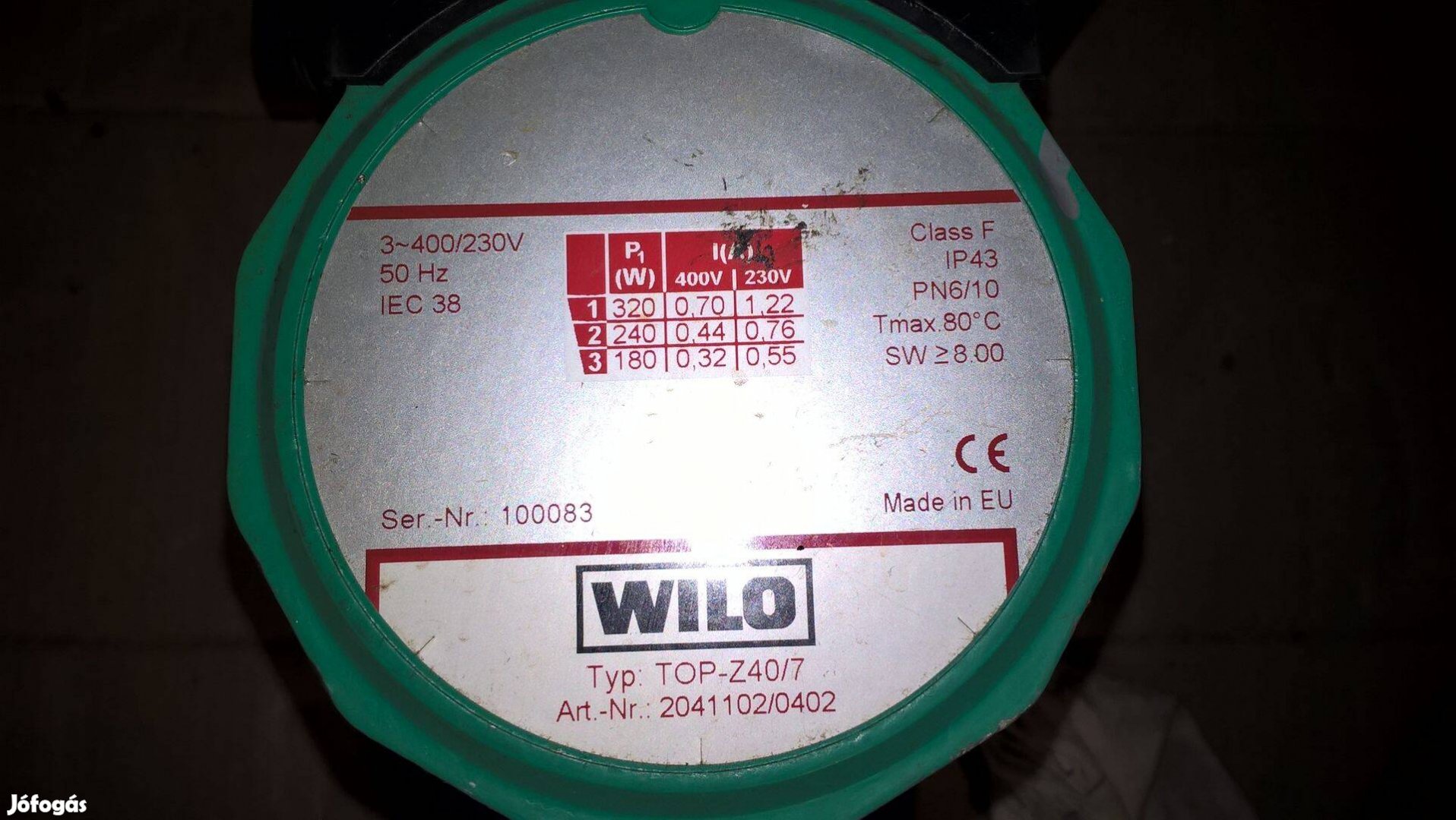 Wilo TOP-Z 40/7 400 V