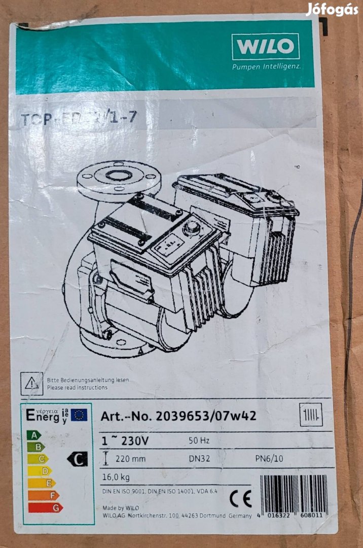 Wilo Top ED32/1-7 ikerszivattyú 