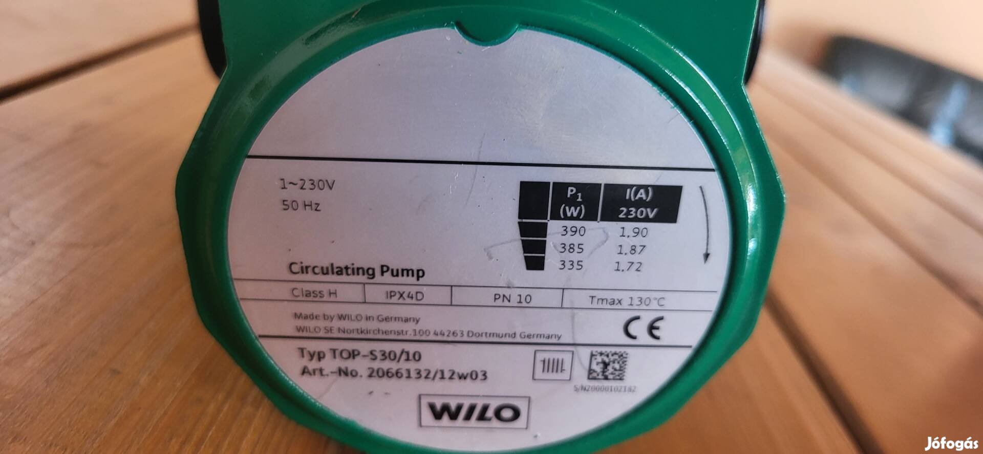 Wilo Top-s30/10 felújított, szervízből 