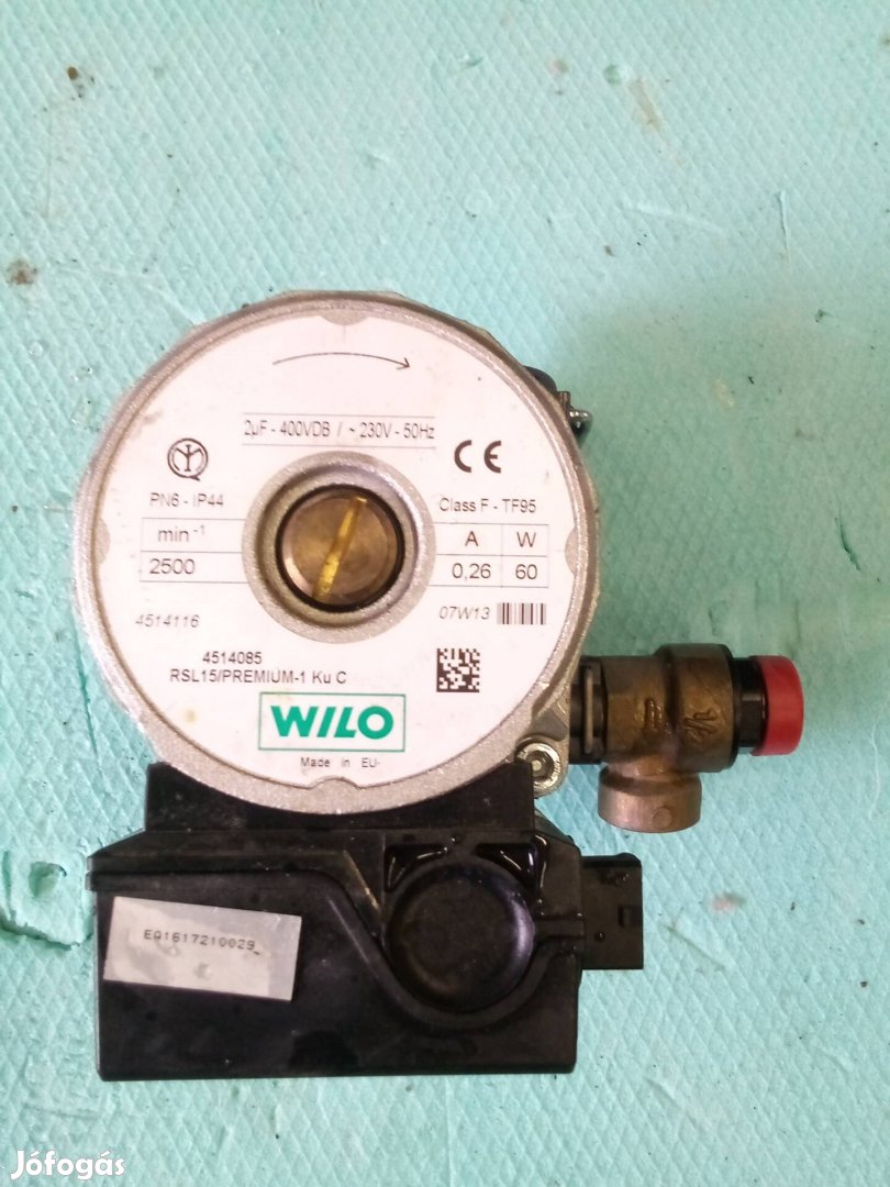 Wilo fűtési keringető szivattyú gázkészülékhez Radiant elit RBC 