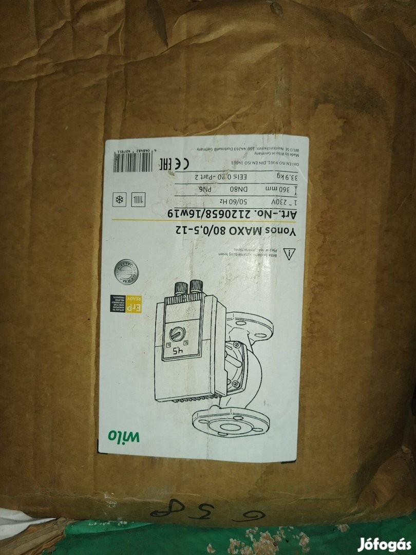 Wilo nagyteljesítményű szivattyú eladó