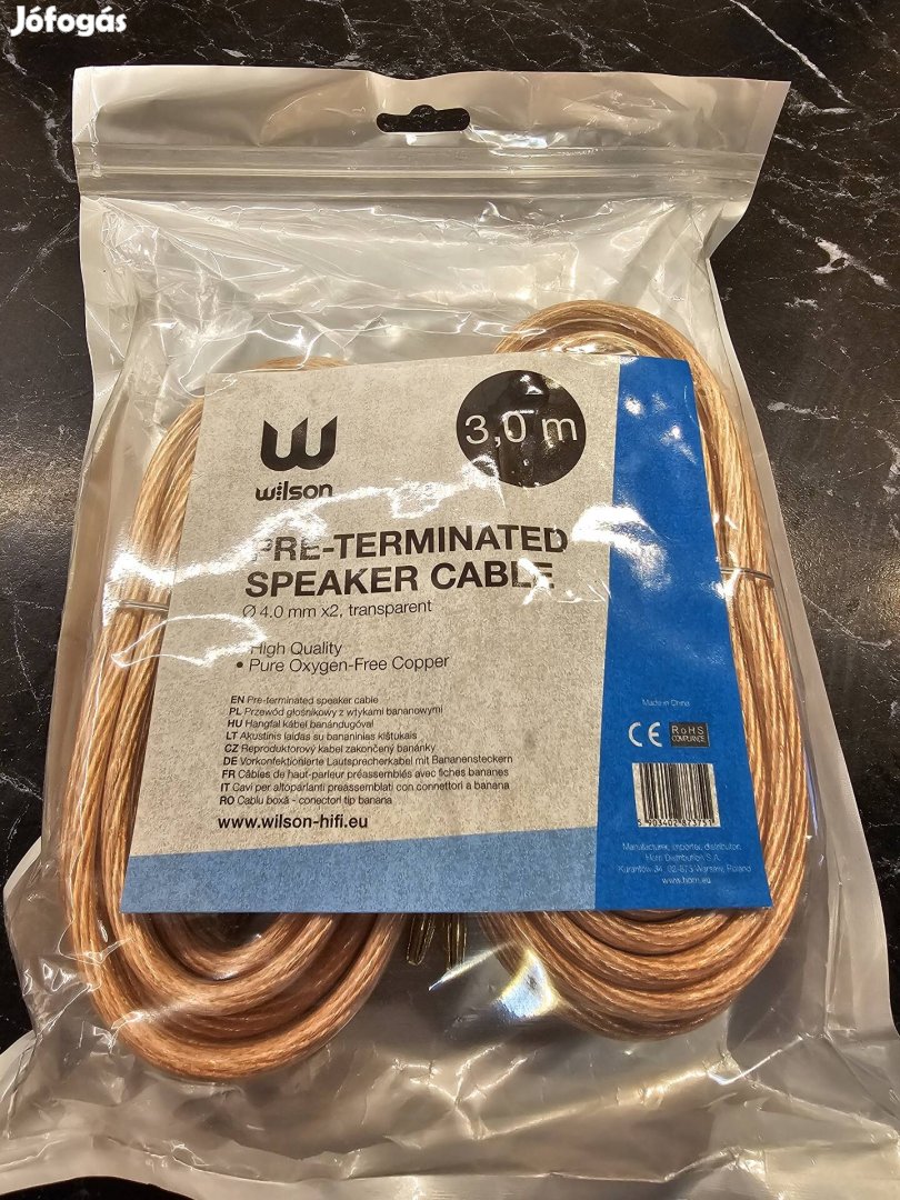Wilson 2x3m OFC réz hangfalkábel