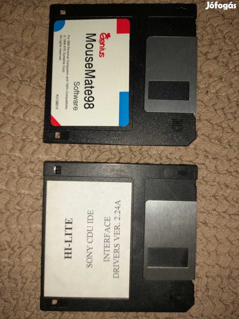 Win98 szoftver floppy retro egér és cd driver