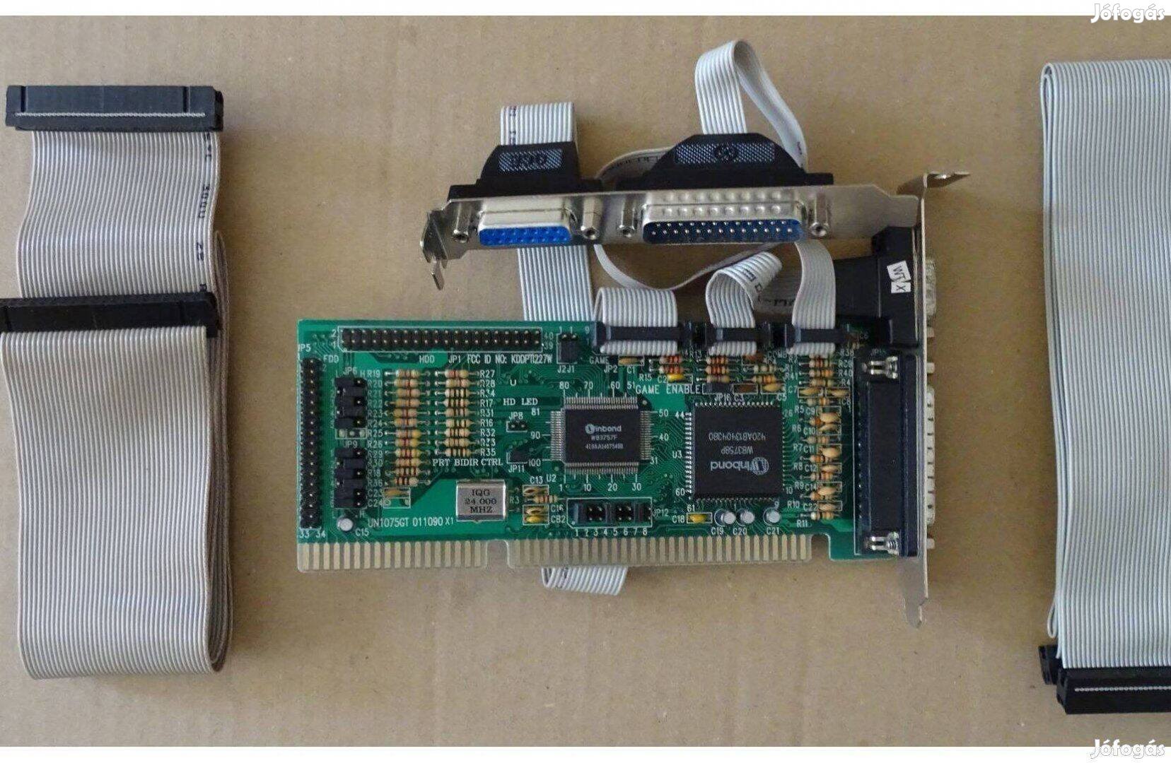 Winbond I/O kártya ISA csatolós 16 bites