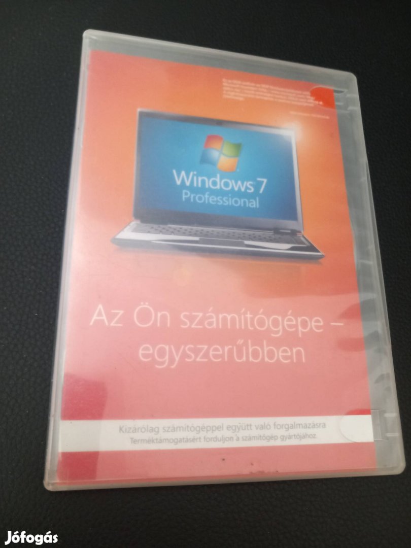 Windows 7Pro telepítő DVD