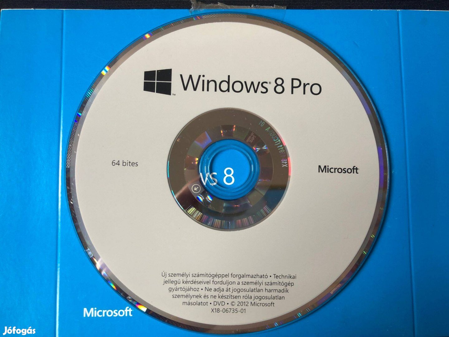 Windows 8 Pro 64 bites telepítőlemez, magyar nyelvű + licensz kulcs
