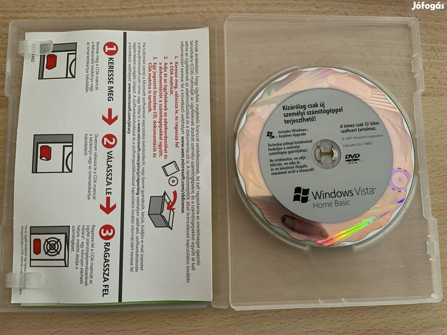 Windows Vista telepító CD