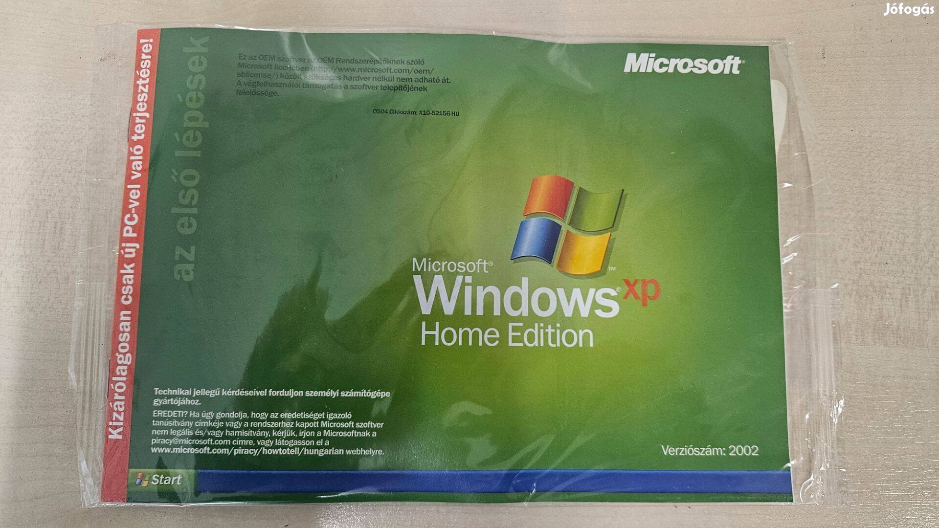 Windows XP Home bontatlan szoftver és lemez