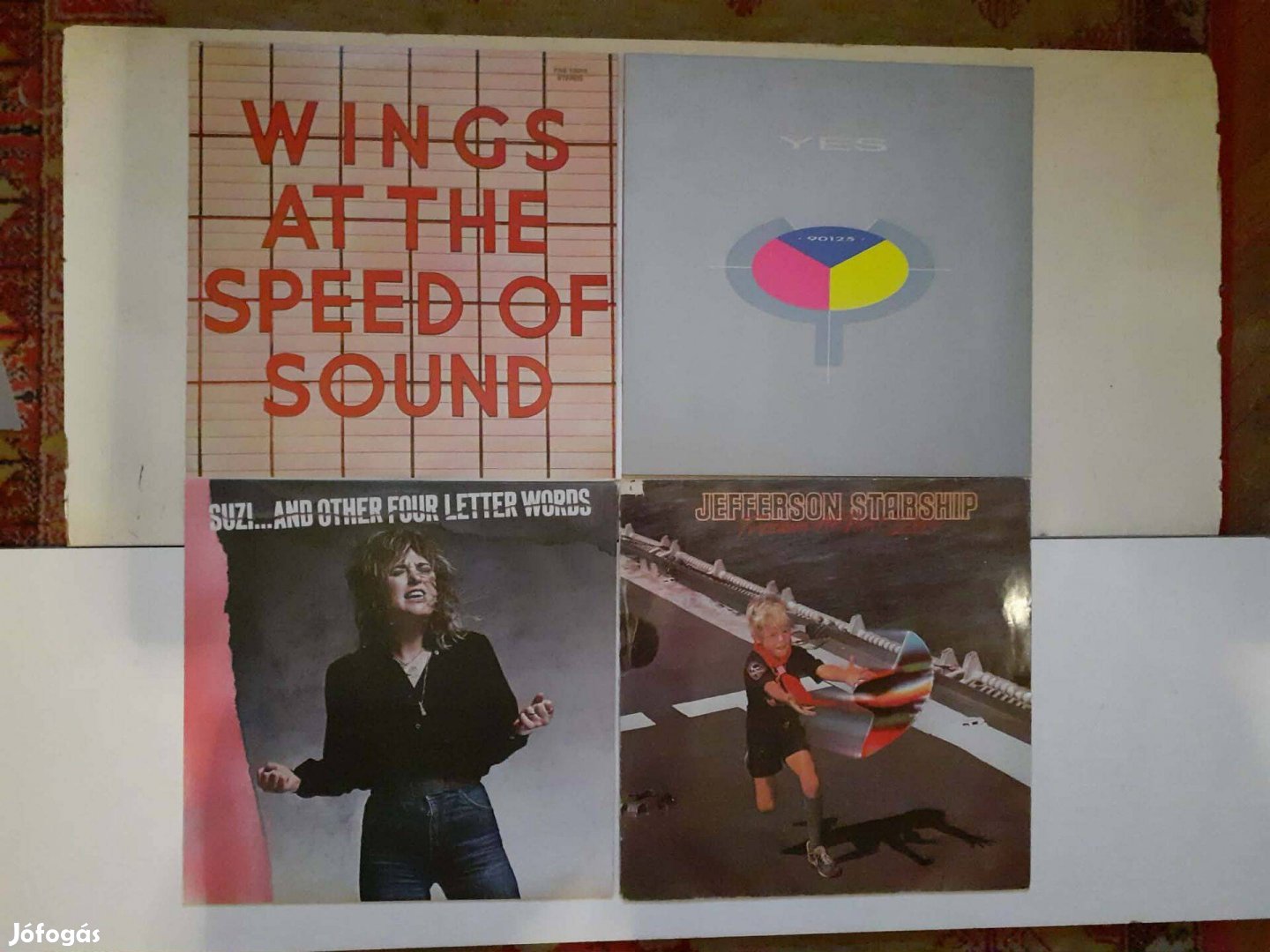 Wings,Yes, Suzi Quatro,Jefferson Starship vinyl lemezek