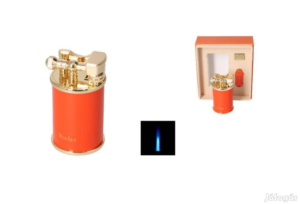 Winjet narancssárgaarany színű tűzköves asztali szivaröngyúj