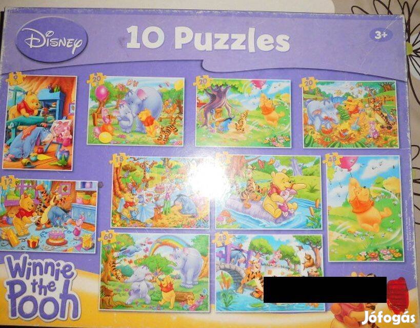 Winnie The Pooh - Micimackó -10 in 1- Puzzle olcsón eladó!