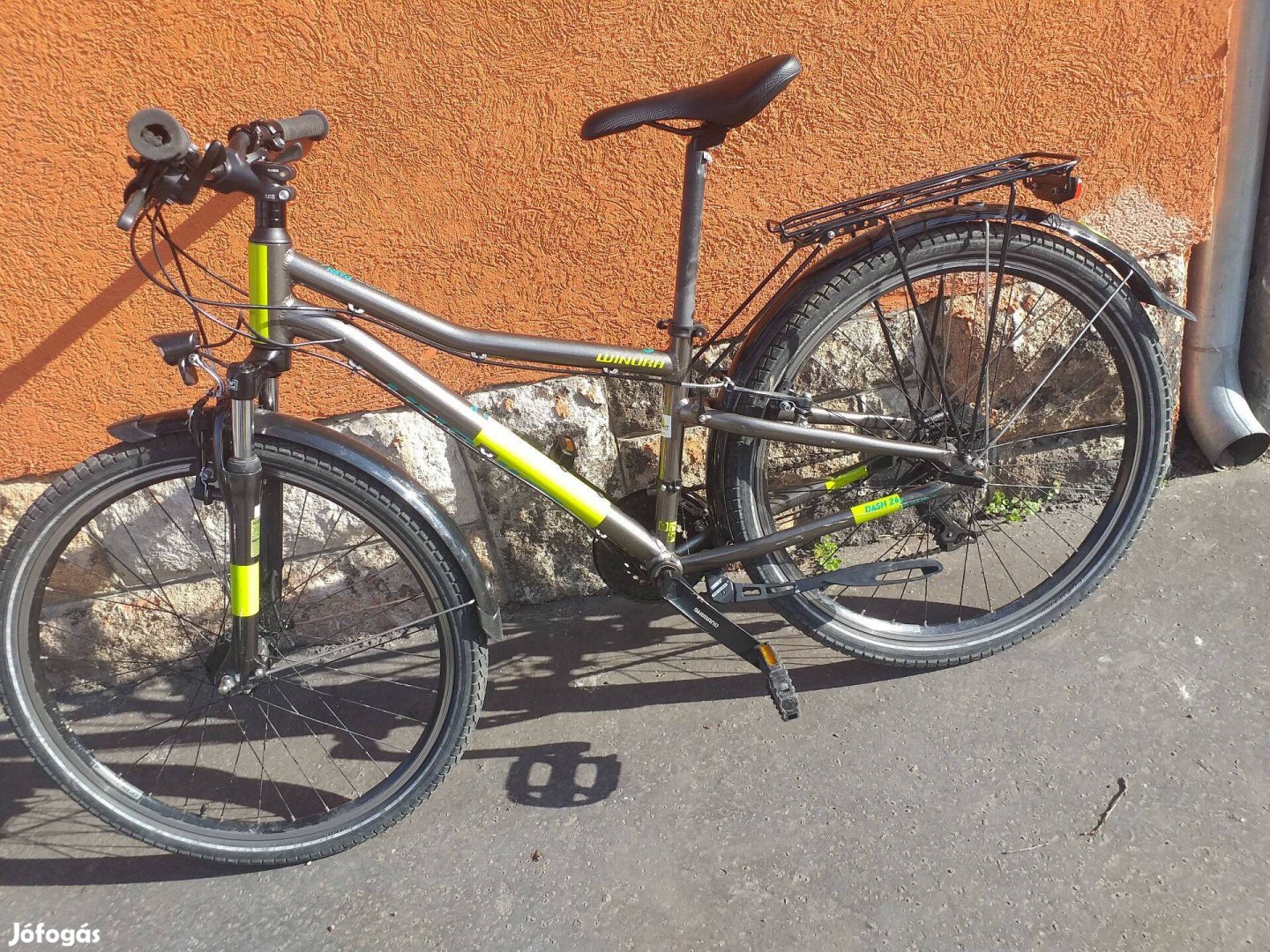 Winora agydinamós, női vázas alumínium bicikli, kerékpár