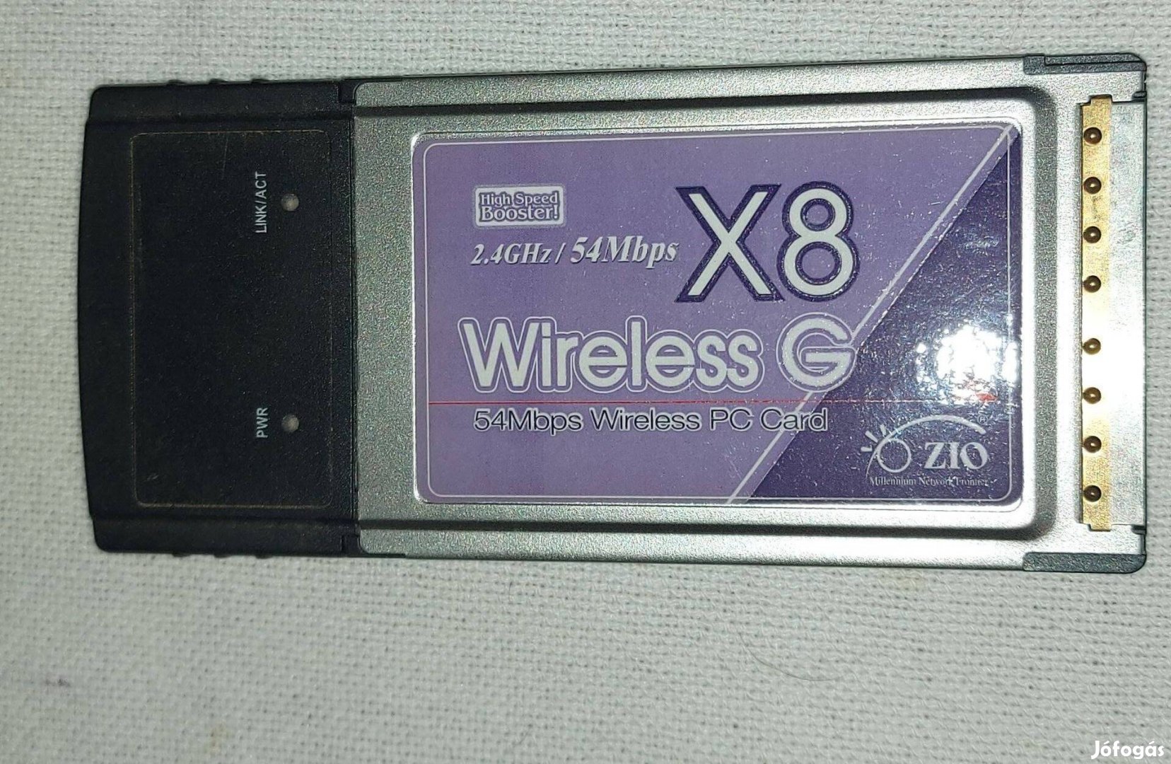 Wireless G PC card X8 2.4GHz 54Mbps 2900Ft Eger