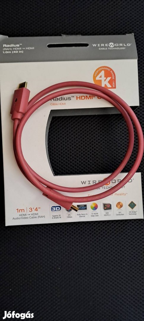 Wireworld Radius HDMI 4K. Csere is! Komoly gyártótól