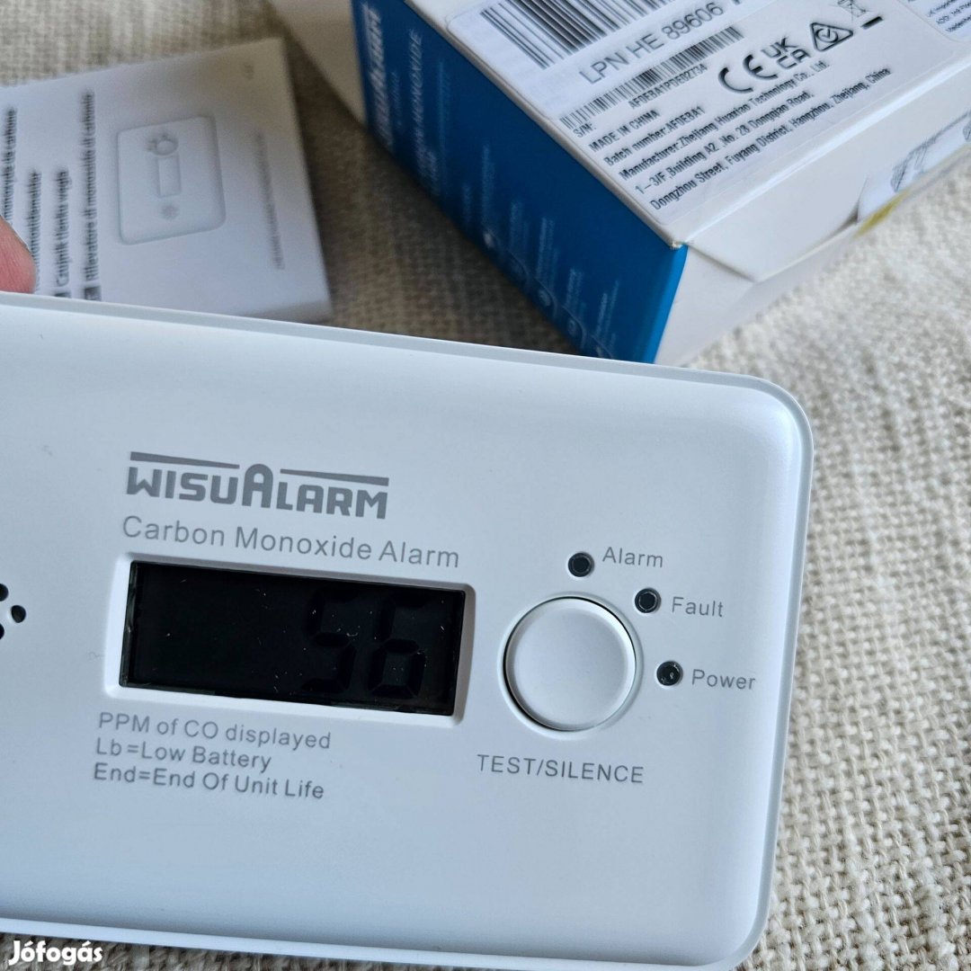 Wisualarm Dhi-HY-GC20B-R8 Szénmonoxid érzékelő és jelző új dobozos