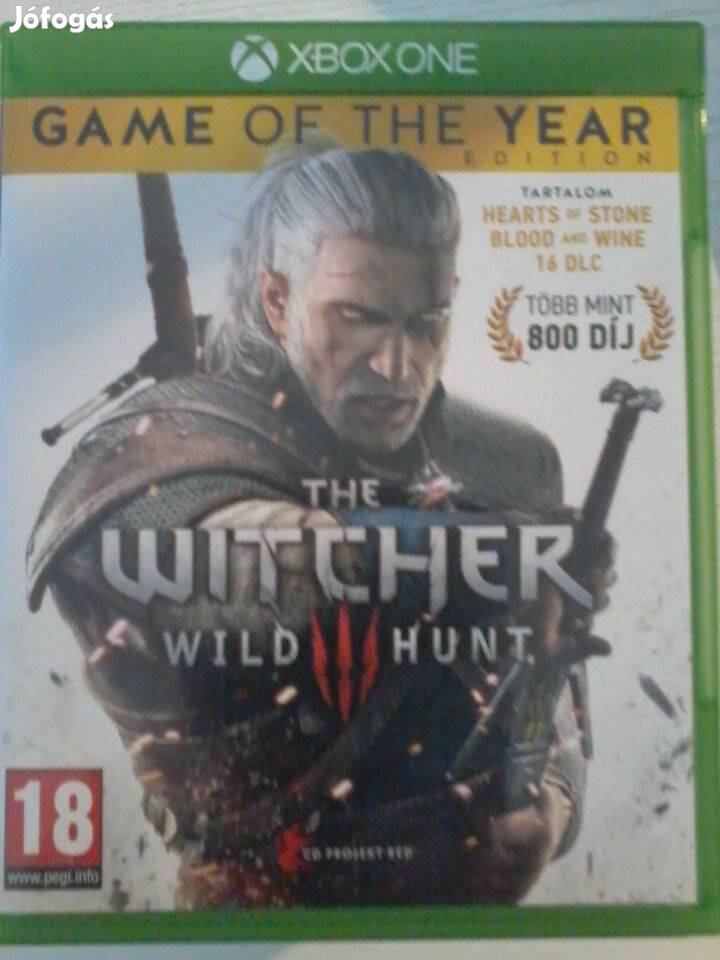 Witcher 3 (GOTY) Xbox 1 játék(magyar feliratos)eladó.(nem postázom)