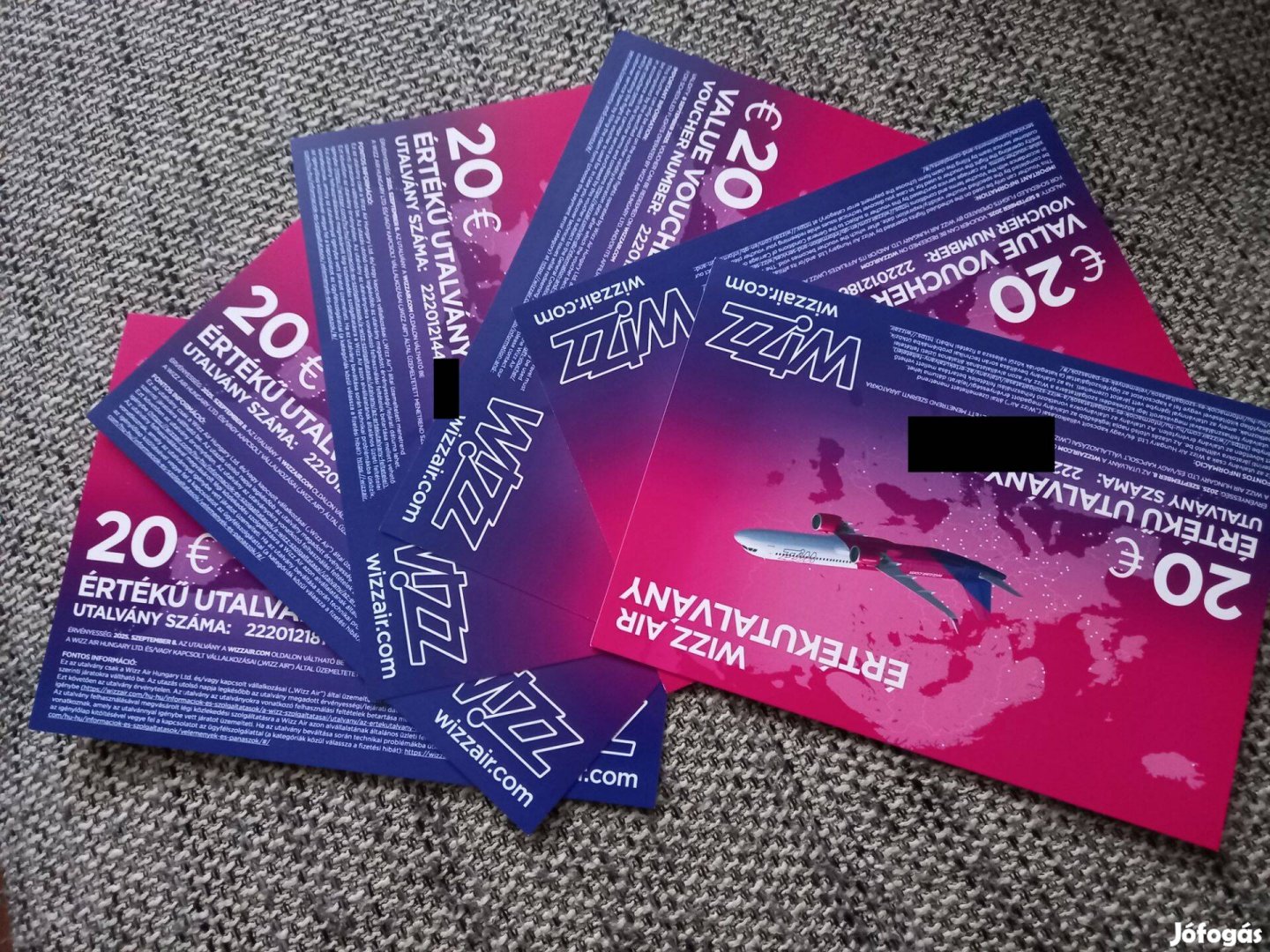 Wizz Air ajándék utalvány / Voucher 20 euro