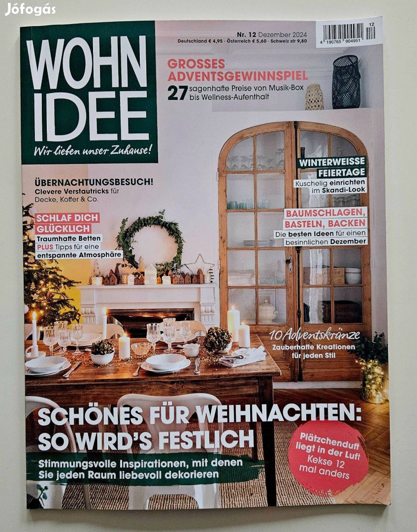 Wohn Idee német nyelvű lakberendezési magazin 2024/12