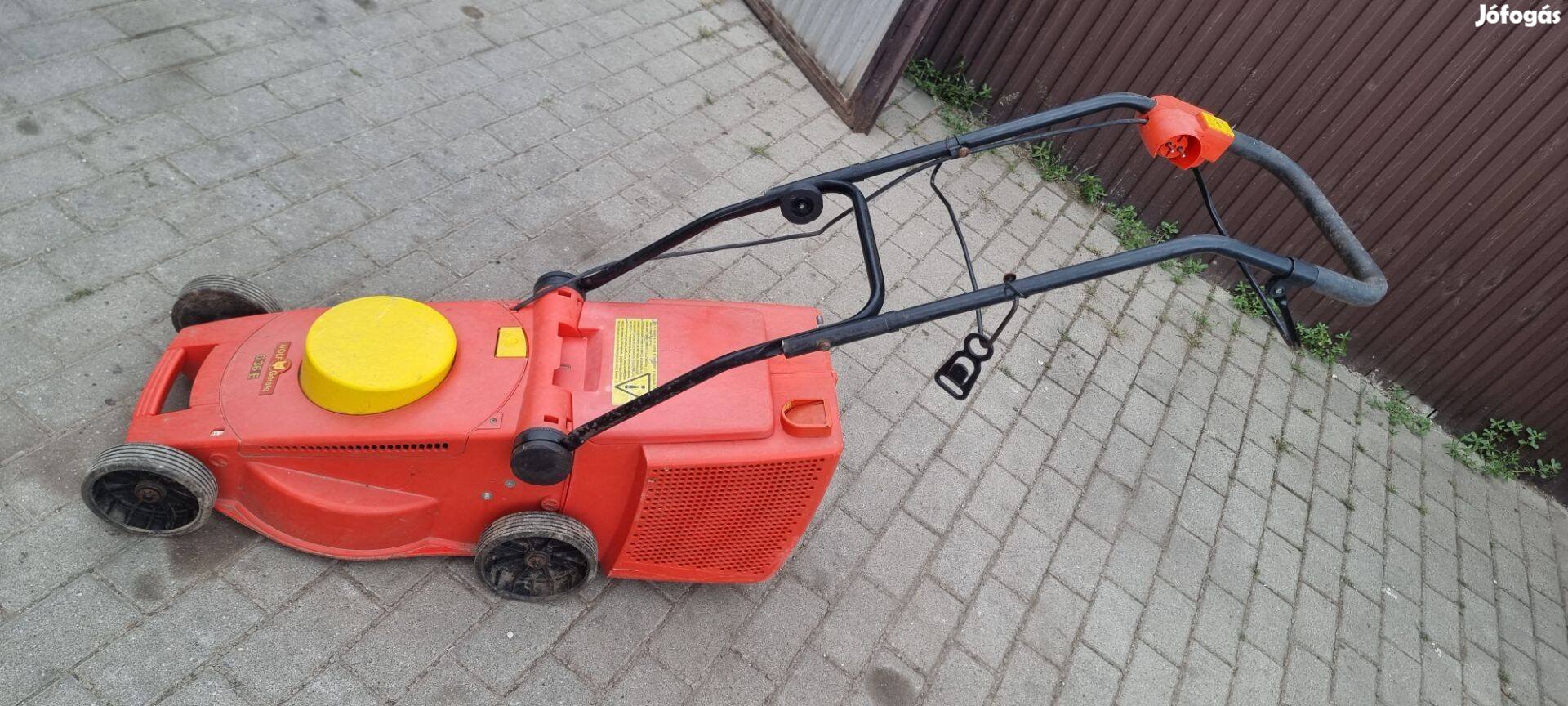 Wolf Garten 6.36 elektromos fűnyíró kosárral együtt Wolfgarten hibás