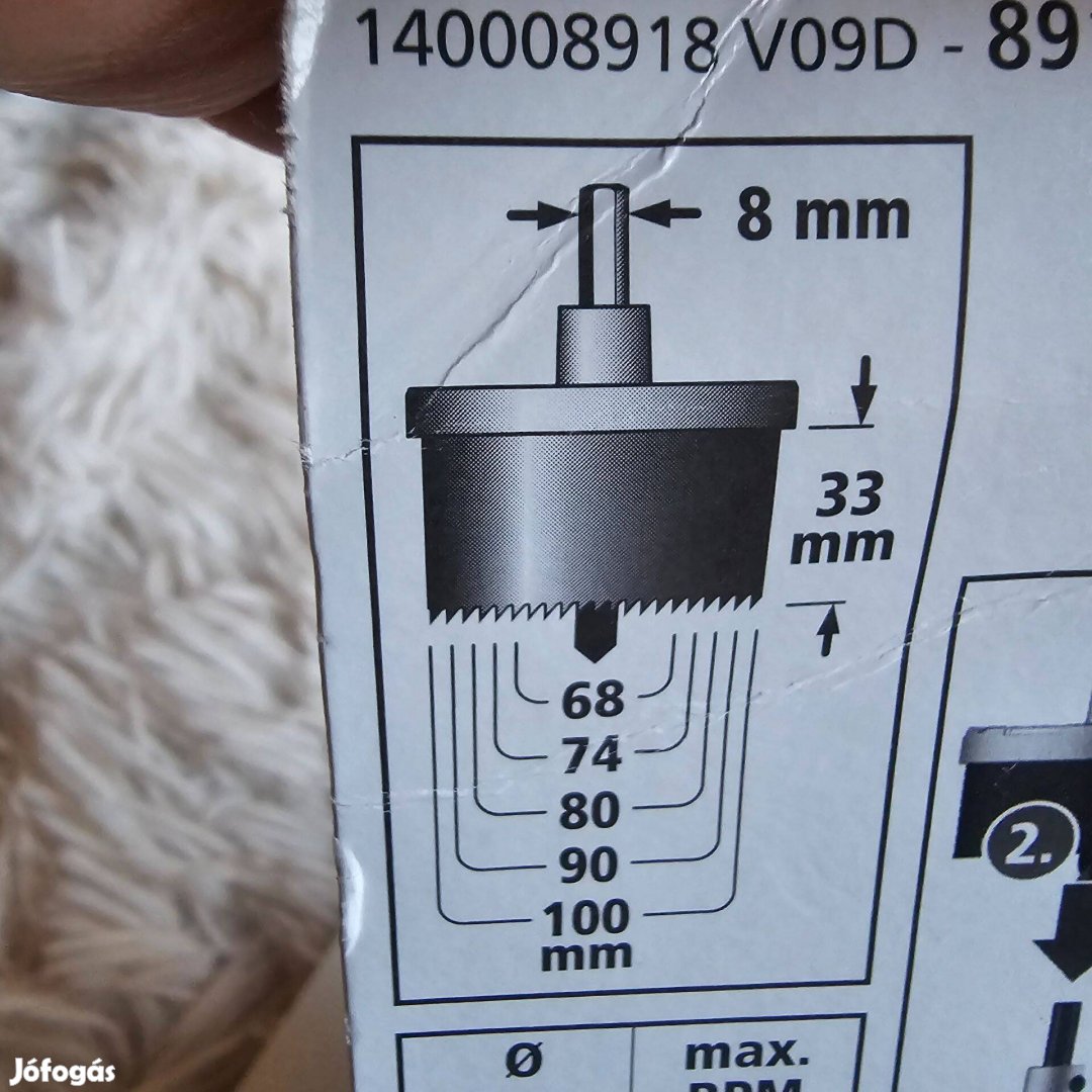 Wolfcraft lyukfűrész 5 részes új gyári csomagolás