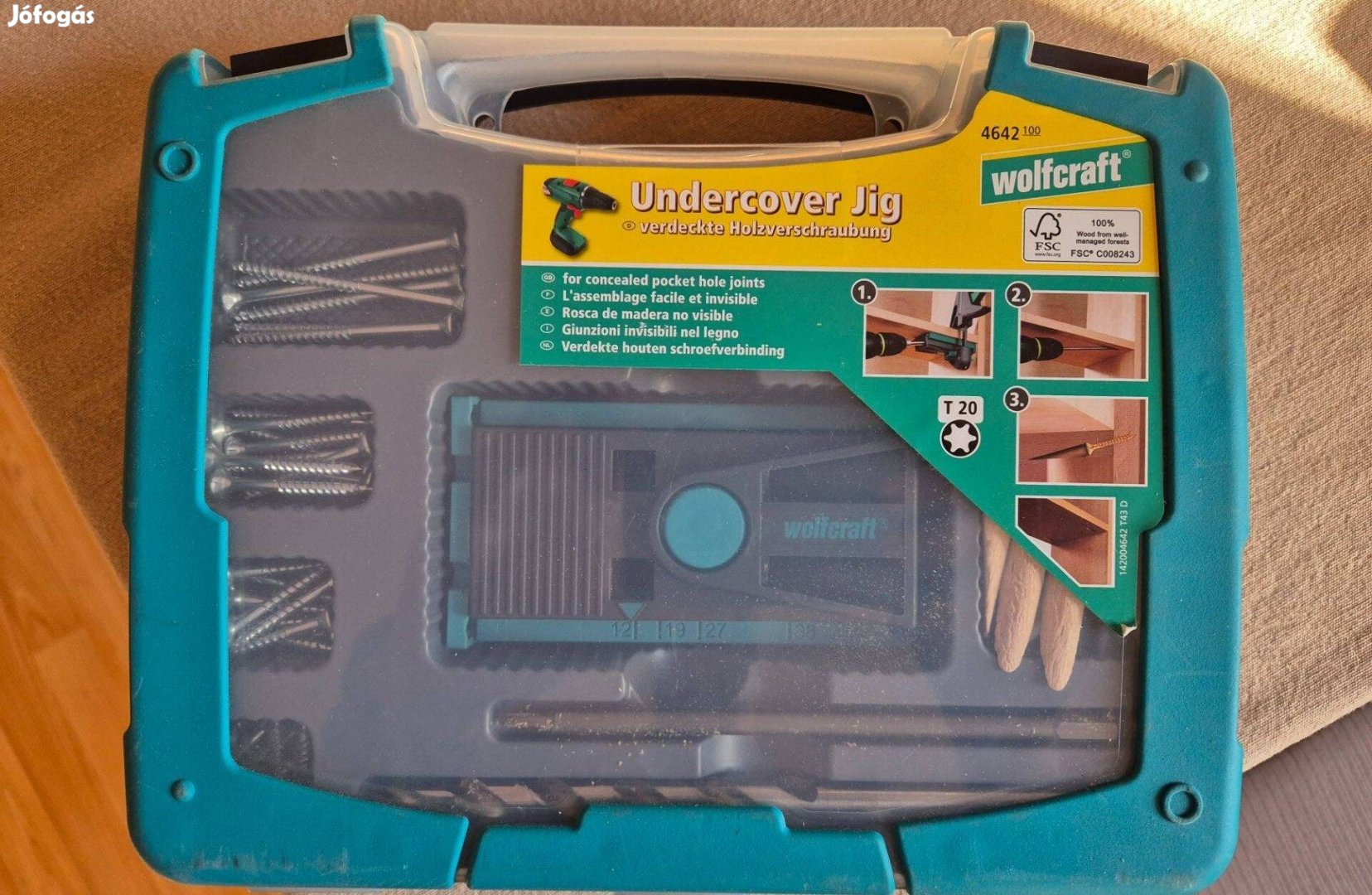 Wolfcraft rejtett csavarkötés készítő / undercover jig
