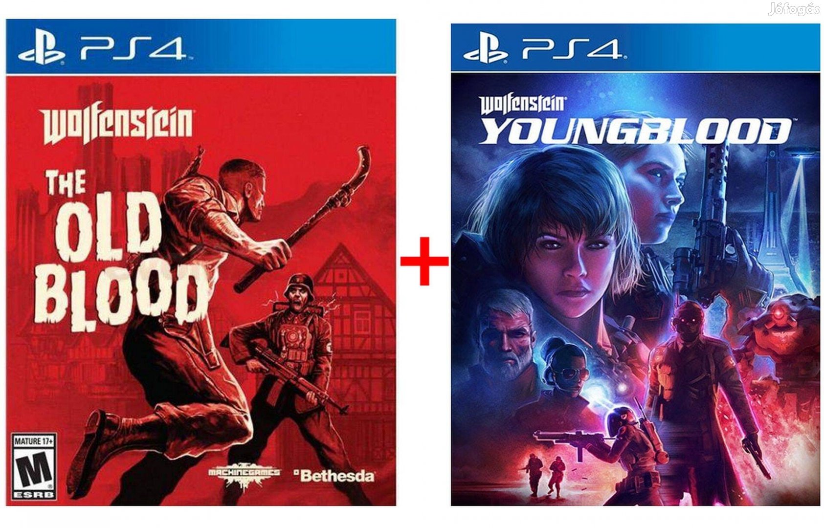 Wolfenstein Old Blood + Youngblood (EU) PS4 digitális kód eladó