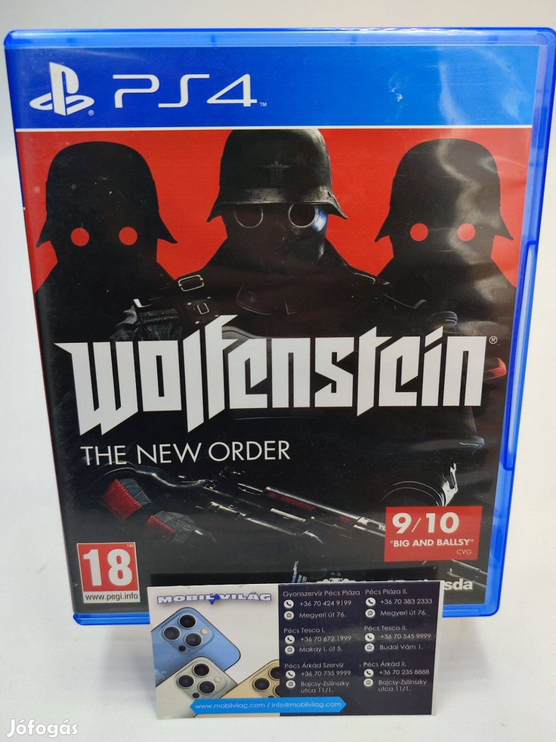 Wolfenstein The New Order PS4 Garanciával #konzl0156