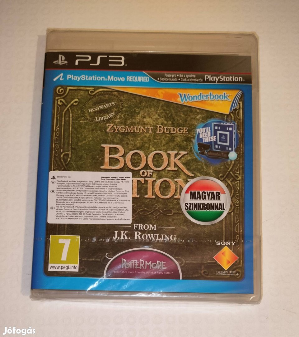 Wonderbook book of The potions Harry Potter PS3 játék bontatlan 