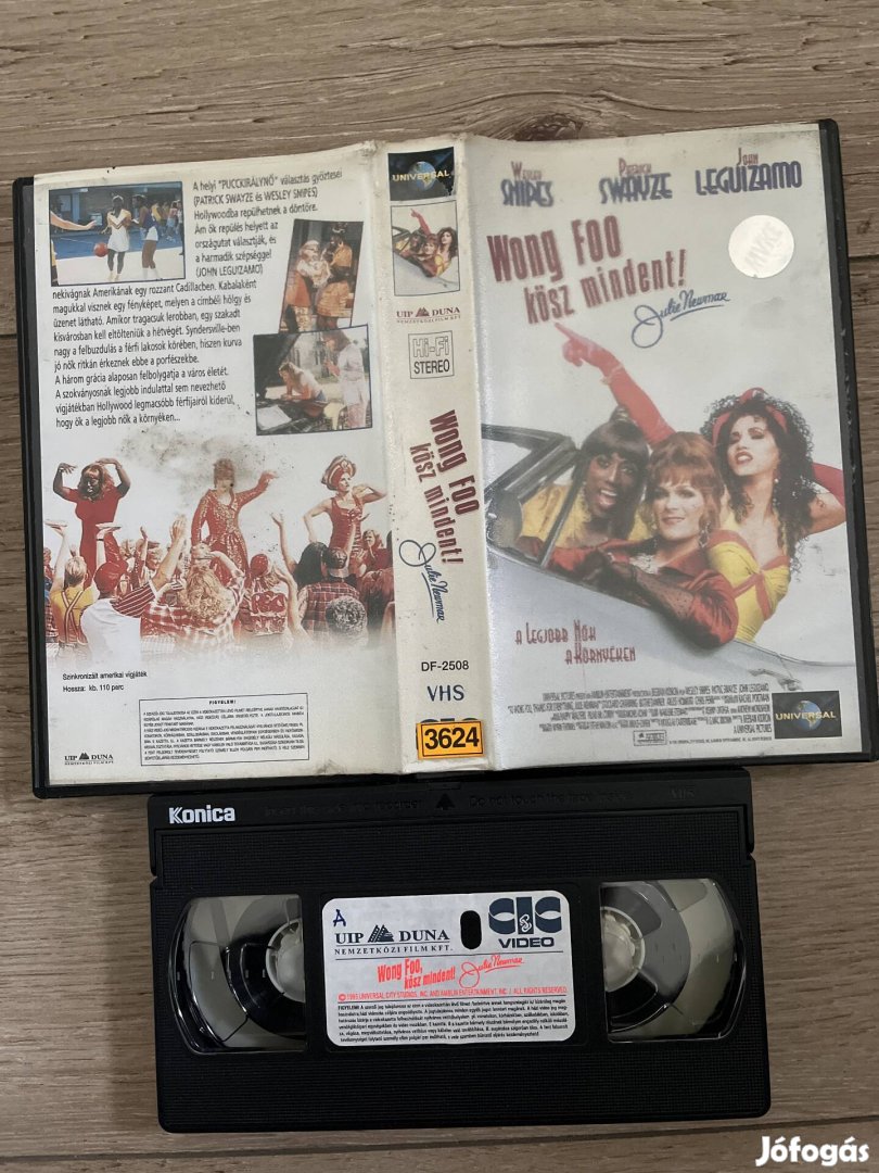 Wong foo kösz mindent vhs 