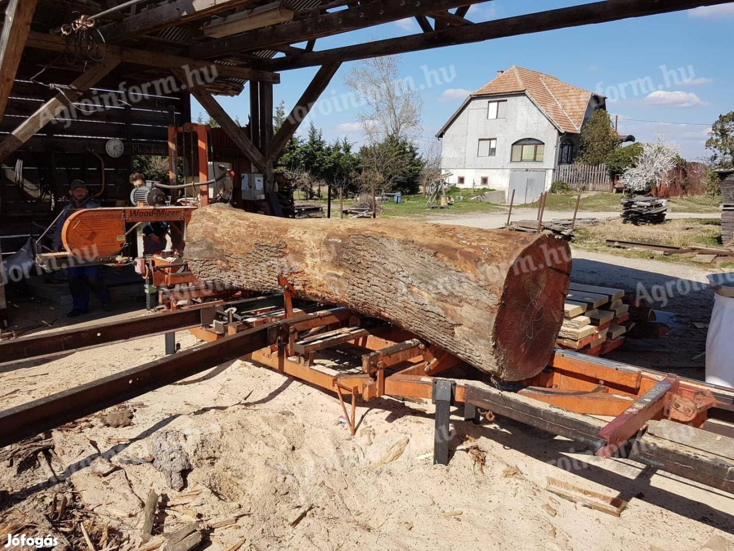 Wood-Mizer és egyéb fűrészüzemi gépek csomagban eladók