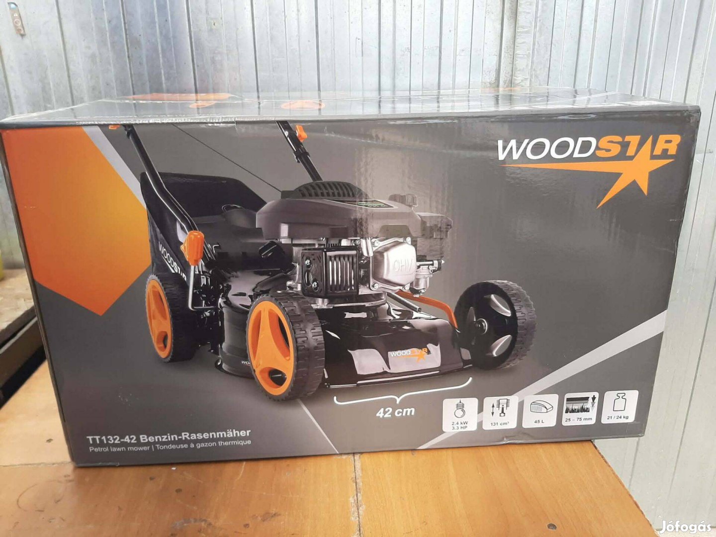 Woodstar benzines fűnyíró garanciával olcsón