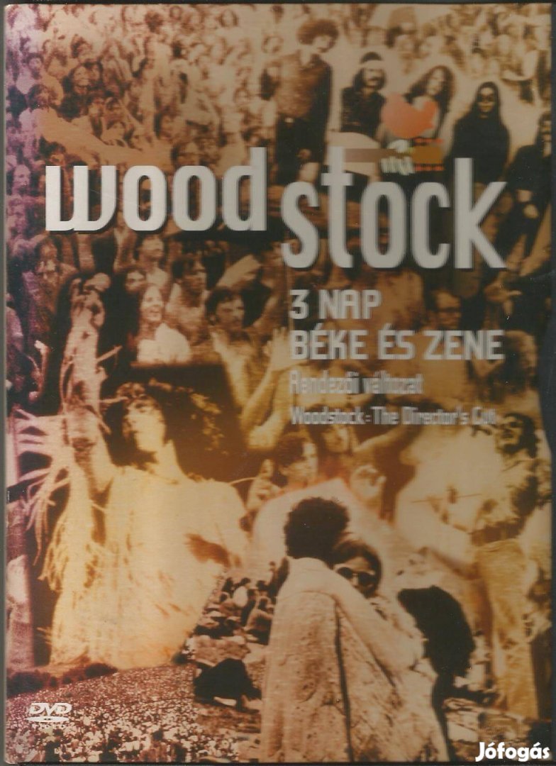 Woodstock 3 nap béke és zene DVD