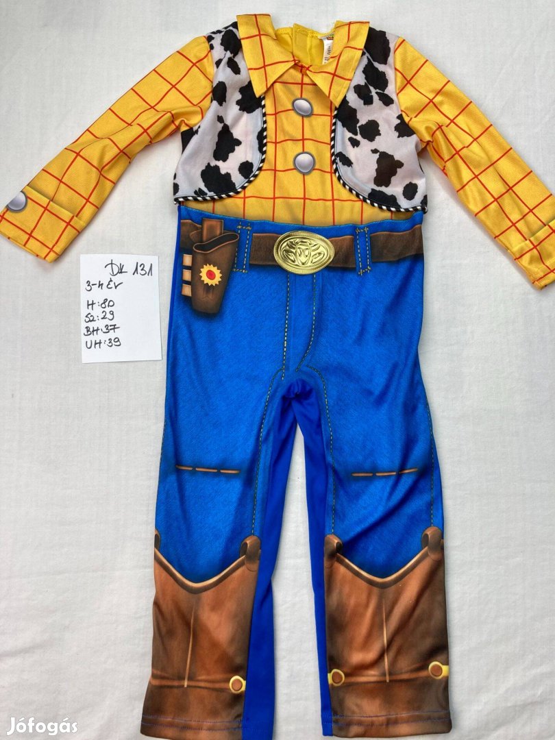 Woody jelmez, Toy Story jelmez, Seriff jelmez 3-4 év DK131