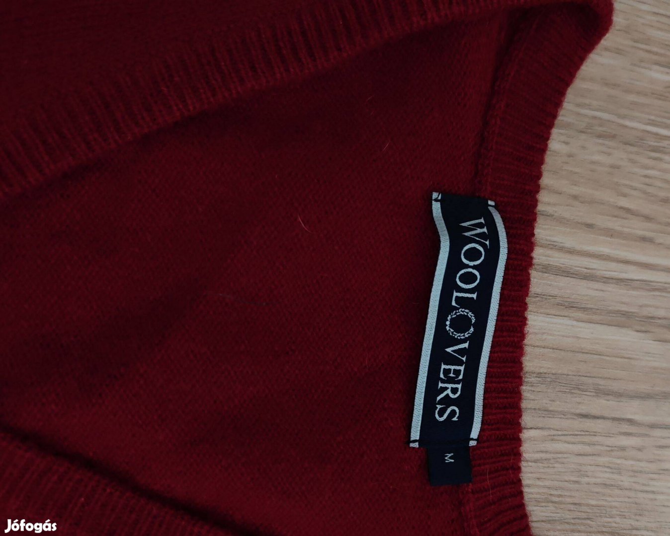 Woolovers minőségi gyapju férfi mellény M