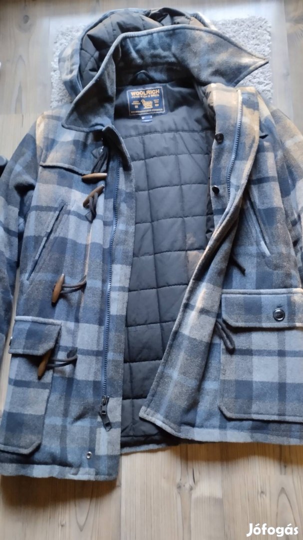 Woolrich USA kapucnis gyapjú télikabát L 