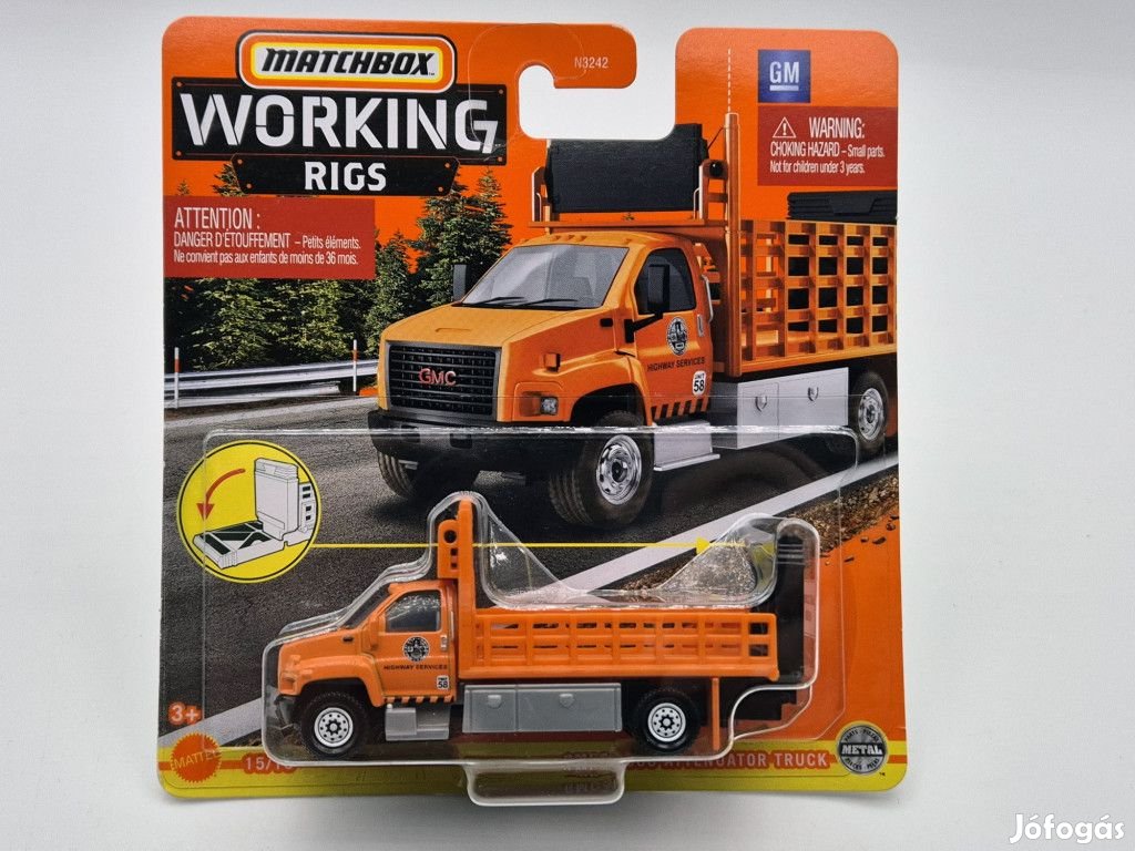 Working Rigs - 3500 Attenuator Truck -  Matchbox - 1:64