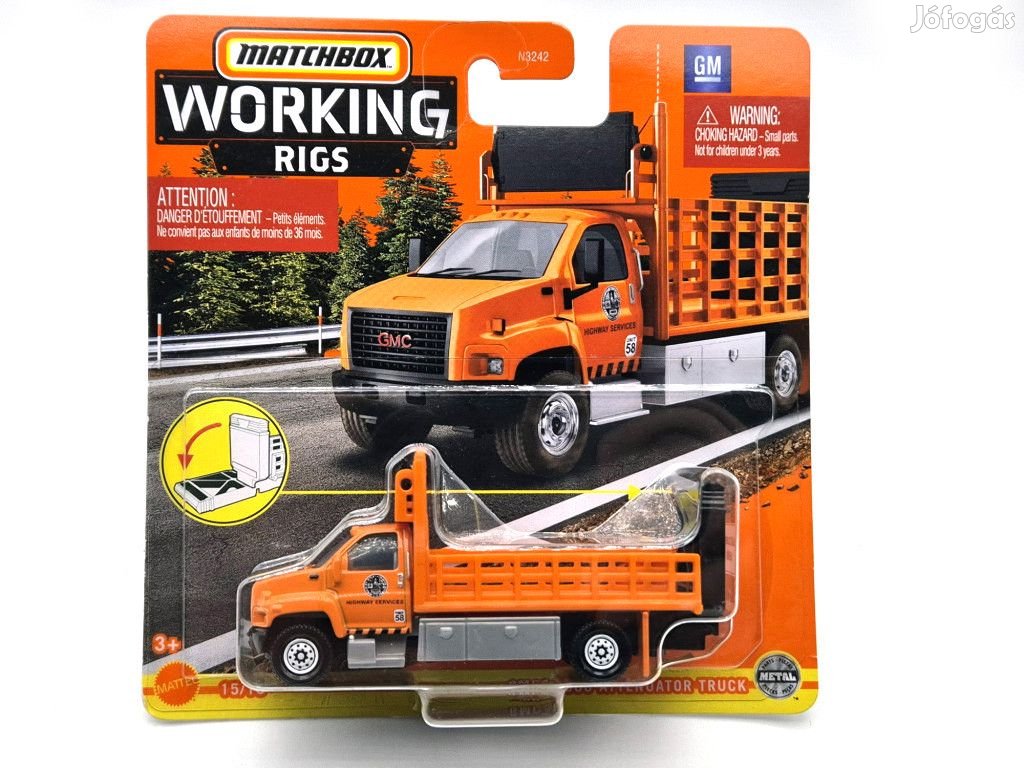 Working Rigs - 3500 Attenuator Truck -  Matchbox - 1:64