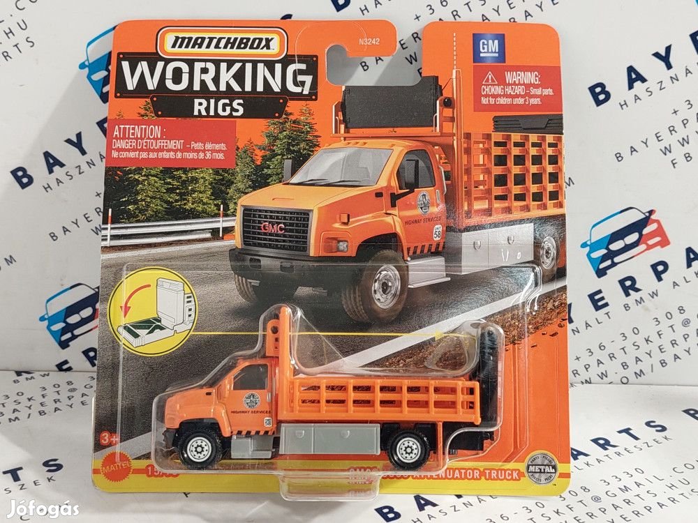 Working Rigs - 3500 Attenuator Truck -  Matchbox - 1:64