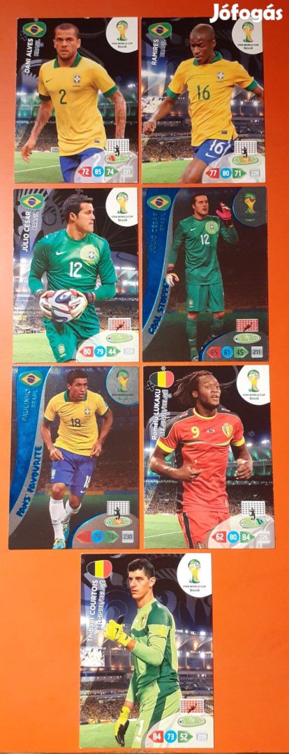 World cup Brasil 2014 Panini focis kártyák
