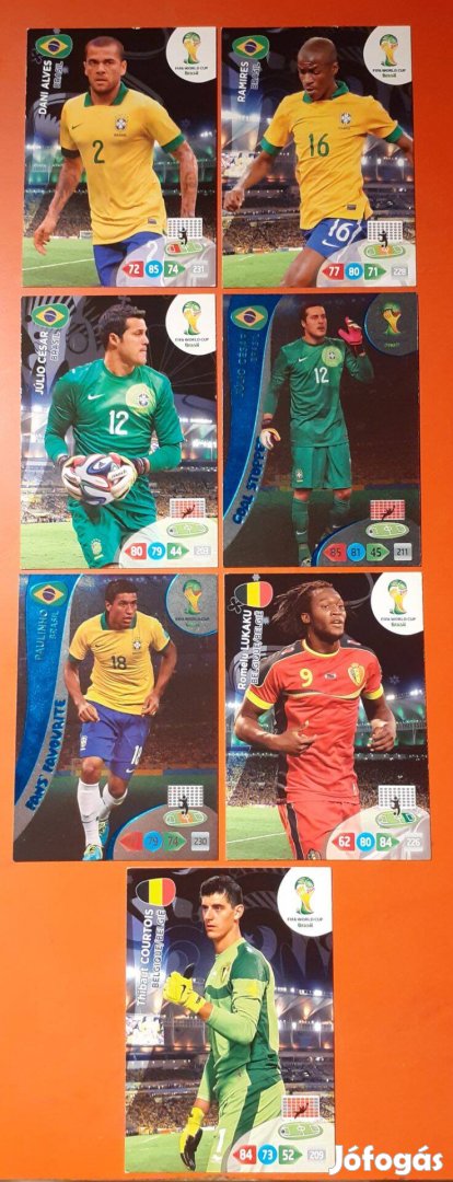 World cup Brasil 2014 Panini focis kártyák