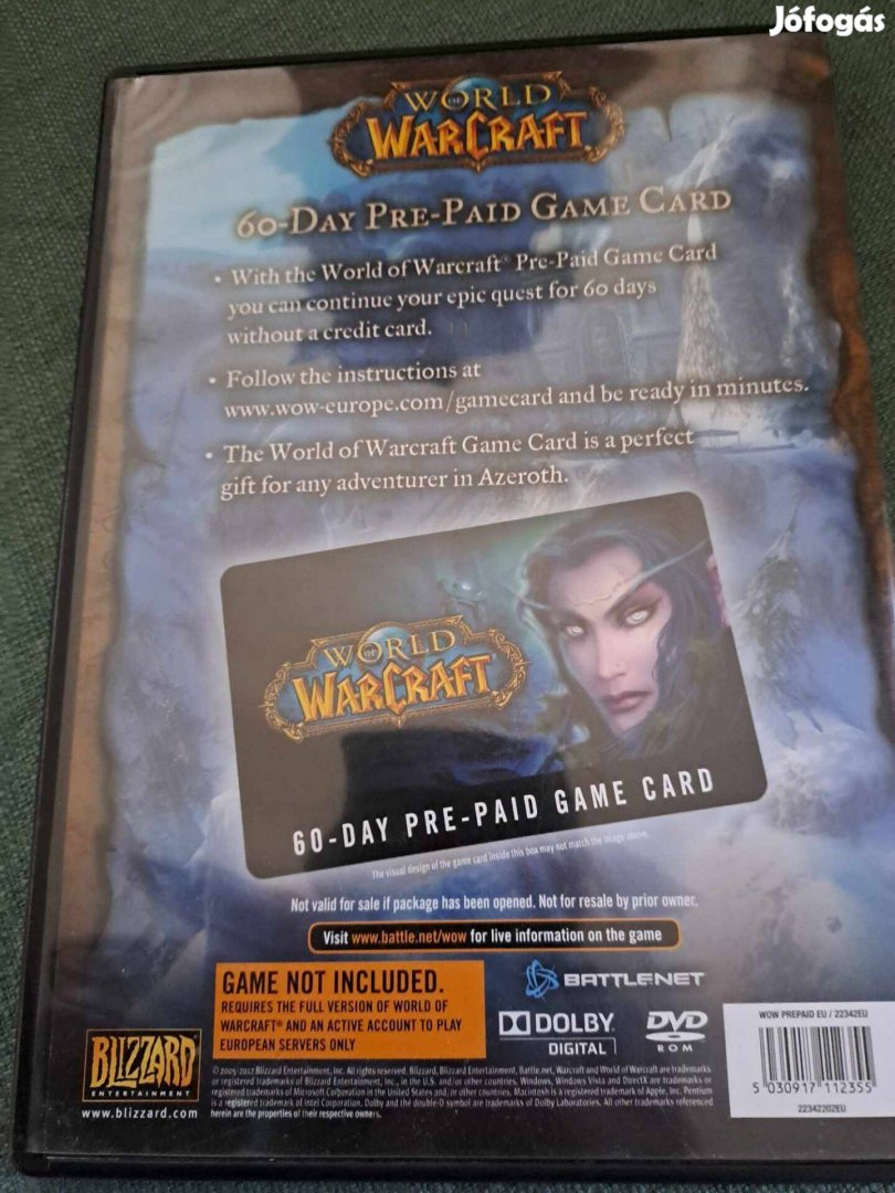 World of Wacraft Game Card - gyűktőknek