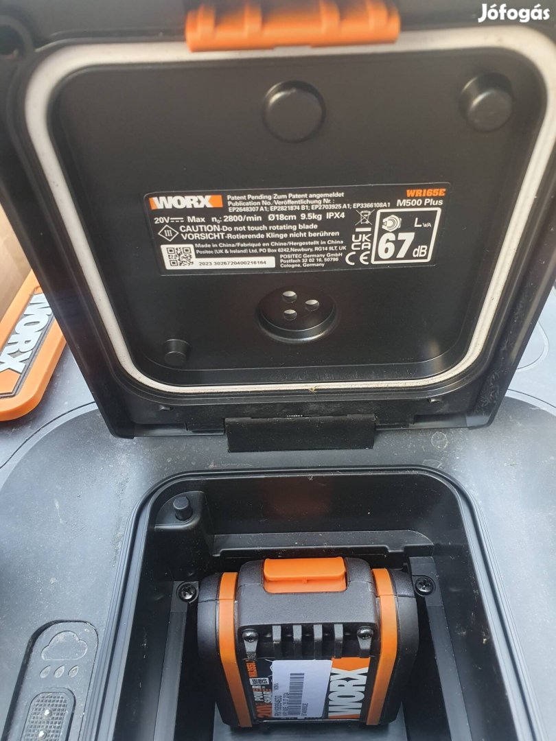 Worx Landroid M 500 PLUS WR165E robotfűnyíró használt!