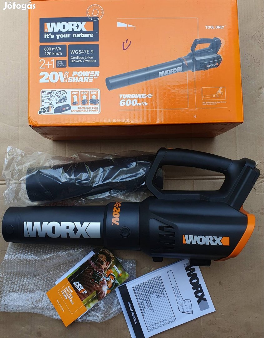 Worx WG547E lombfúvó