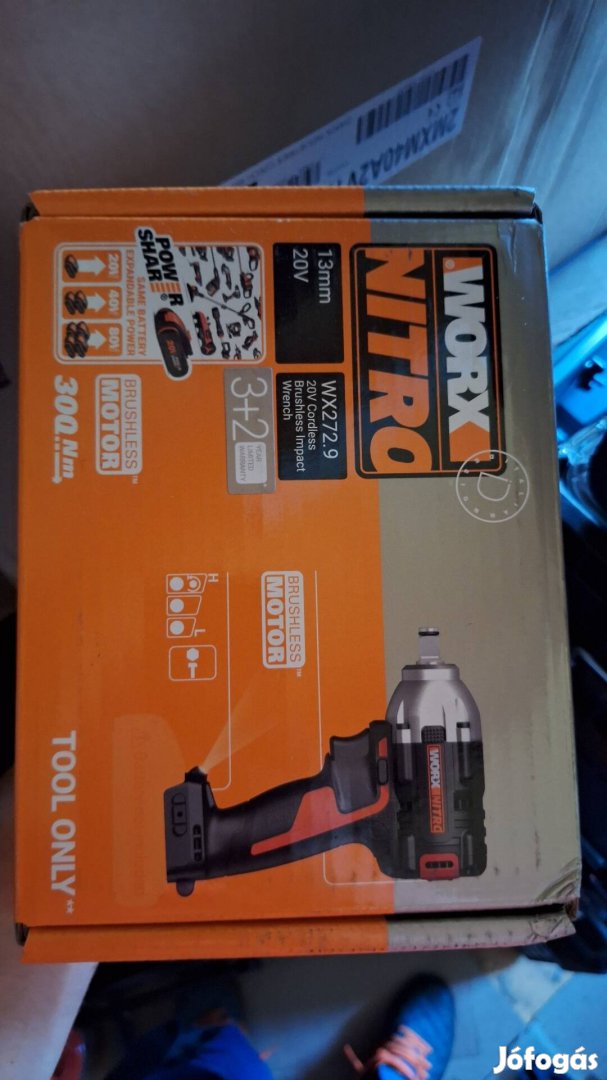 Worx ütvecsavarozó 300Nm