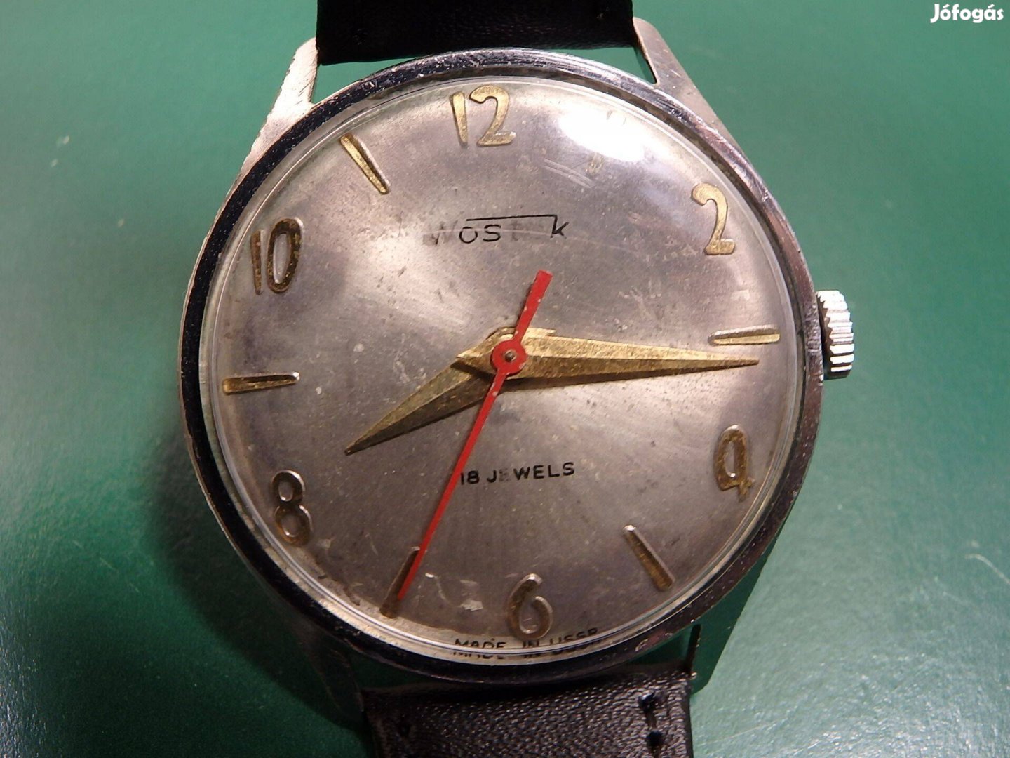Wostok Retro Régi Férfi Karóra Orosz Kézihúzós 18 KÖ Szovjet